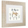 Trademark Fine Art - Janelle Penner Dogs in the Garden II Matted Framed Art - 3 of 4