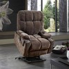 Whisen  Dual OKIN Motor Power Lift Recliner with Heat and Massage, Adjustable Backrest and Footrest and Position - 2 of 4