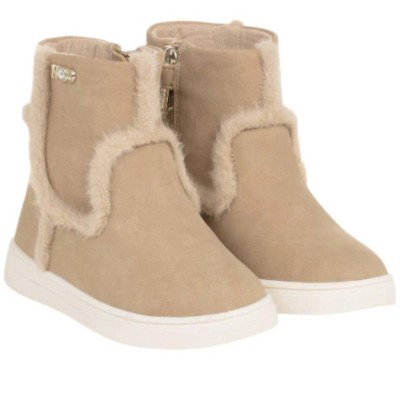Girl Faux Fur Detail Booties - Mayoral
