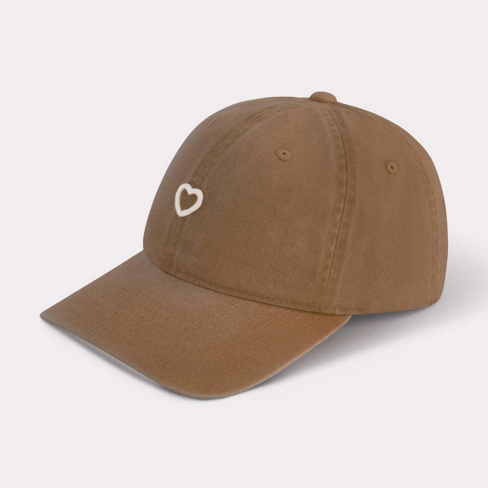 Concept One Heart Felt Dad Baseball - Tan: Cotton Canvas Adjustable Hat