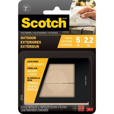 Scotch Outdoor Fasteners 4/Pk (RF5730)