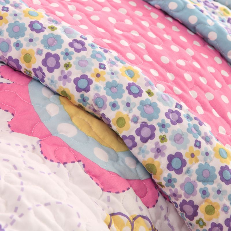 Petal Power Reversible Flower and Butterfly Kids' Quilt Set - Mi Zone, 5 of 6