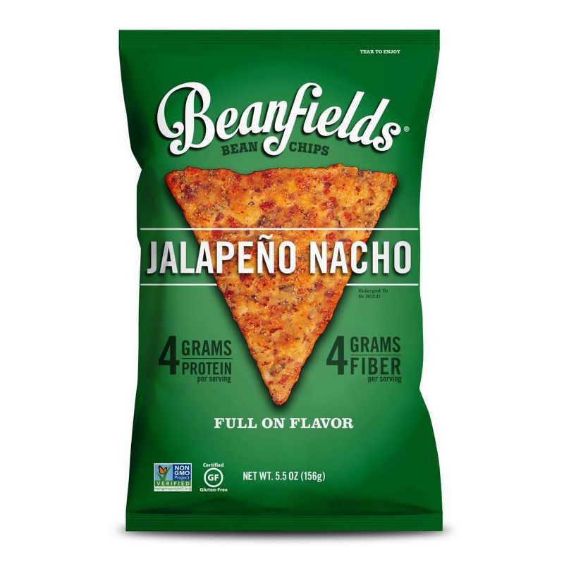 Beanfields Jalapeno Nacho Bean Chips - 36oz/6pk, 1 of 2