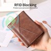 BEAFUP RFID Blocking Wallets for Women,Trifold PU Leather Wallet with Zipper Coin Pocket – 13 Card Slots, Travel & Everyday Use - 2 of 4