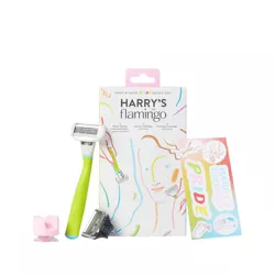 Harry's & Flamingo Gender Inclusive Shave Set - 1 Razor Handle + 1 Face Razor + 1 Body Razor - 4pk