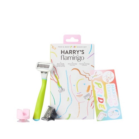 Harry's & Flamingo Gender Inclusive Shave Set - 1 Razor Handle + 1 Face Razor + 1 Body Razor - 4pk - image 1 of 4