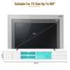 Modern APP Controlled LED TV Stand for TVs Up to 105 Inch, Faux Marble Entertainment Center with Glass Doors, 2 Drawers and Cabinets - 4 of 4
