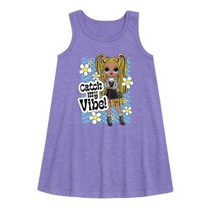 Girls' - LOL Surprise! - Catch My Vibe Graphic Sleeveless Aline Dress - 1 of 3