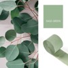 PartyWoo Crepe Paper Streamers Sage Green 4 Rolls 328 ft 1.8 Inch x 82 Ft Roll - 2 of 4