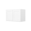 HOMLUX Easy-DIY Shaker White Ready to Assemble Wall Kitchen Cabinet 2 Doors - 3 of 4