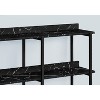 Monarch Specialties Accent Table Console Entryway Narrow Sofa Living Room Bedroom Black Marble Look Laminate Black Metal Contemporary Modern - 3 of 4