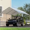 EROMMY Carports, Waterproof & UV Protected Garage, Outdoor Canopy - 3 of 4