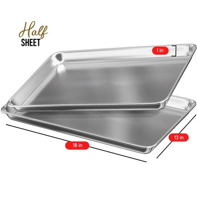 JoyTable Aluminum Non-stick Half Sheet Pan, 18" x 13"