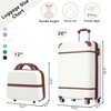 20"/24"/28" Hardshell Luggage, Lightweight Spinner Suitcase with TSA Lock, with/without Cosmetic Case 4M -ModernLuxe - 2 of 4