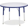 Jonti-Craft Berries Adult Height Color Edge Round Table (36 x 36) in Blue - 2 of 2