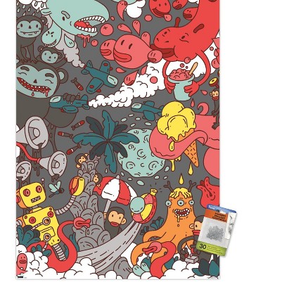 clear push pins bundle