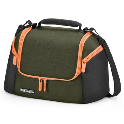 Tirrinia Insulated Lunch Bag for Women Men, Leakproof Thermal Reusable Lunch Totes with 2 Zipper Pockets, Lunch Box for Working, Picnic