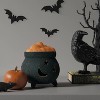 Small Ceramic Textured Cauldron Decorative Sculpture - Hyde and EEK! Boutique™ Terracotta Orange - 2 of 3