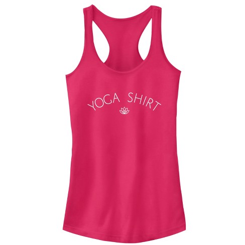 Junior's Up Yoga Lotus Racerback Tank Top : Target