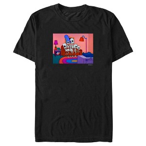 Men's The Simpsons Skeleton Family Inside House T-Shirt - 1 of 4