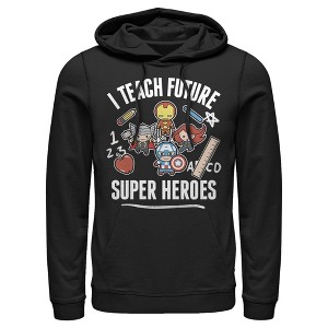 Men's Marvel Avengers Classic I Teach Super Heroes Pull Over Hoodie - 1 of 3