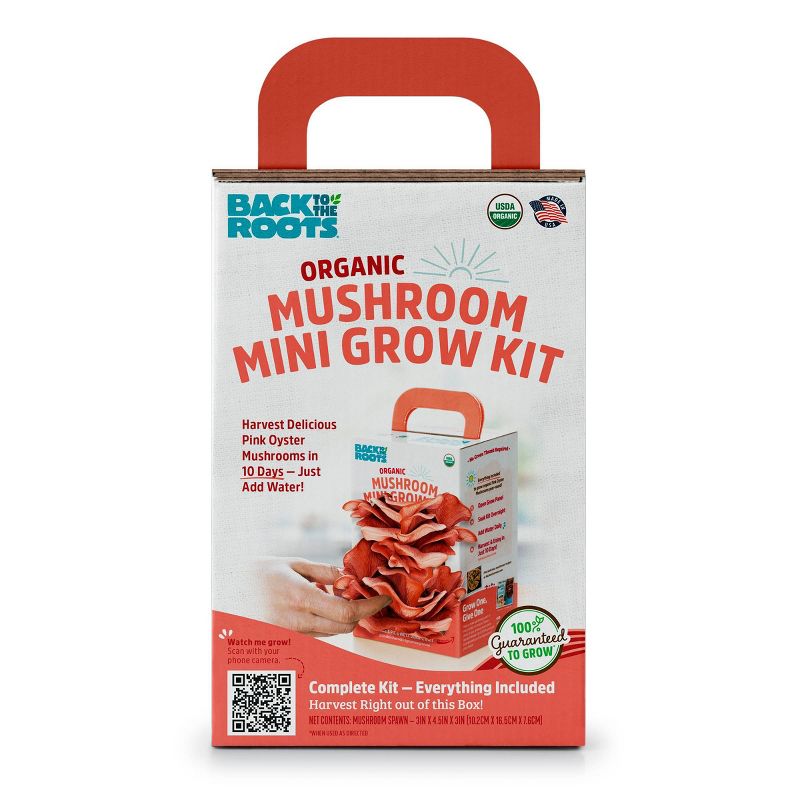 Back to the Roots Organic Mushroom Mini Grow Kit Pink Oyster, 3 of 12