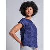 Jones New York Short Sleeve Button Detail Blouse - 2 of 3
