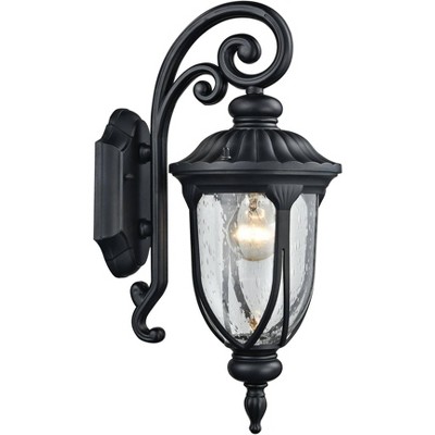 Elk Derry Hill 17" High Matte Black Outdoor Wall Light