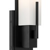 Possini Euro Design Midtown Modern Wall Light Sconce Black Hardwire 4 1/2" Fixture Opal White Glass Shade for Bedroom Bathroom Vanity Living Room - 3 of 4