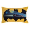 Warner Brothers Batman The Caped Crusader Blue, Gray, and Yellow 2 Piece Toddler Sheet Set - Fitted Bottom Sheet and Reversible Pillowcase - 3 of 4