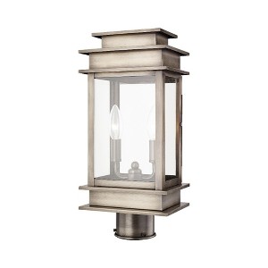 Livex Lighting Princeton 2 - Light Post Light in  Vintage Pewter - 1 of 4