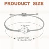 Unique Bargains Dog Cat Paw Bracelet Rope Bracelet Handmade Adjustable Strings - 2 of 4