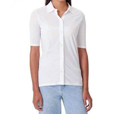 Women's Organic Modern Short Sleeve Shirt - GOLDIE