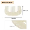 Unique Bargains Anti-Static Pocket Size Wide Tooth for Thick Curly Hair Detangling Comb 1 Pc - 4 of 4