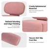 Lirago Armless Pink Accent Chair with Comfortable Reclined Backrest for Living Room 28.5"Hx27.1"Dx26.4"L - 3 of 4