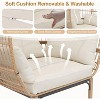 500 Lbs Capacity Oversized Wicker Egg Chair with 5 Cushions, All-Weather Rattan Egg Lounge Chairs for Patio, Backyard, Living Room, Outdoor - 3 of 4