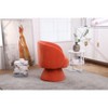 NicBex Faux Fur Fabric Swivel Accent Chair,Upholstered Swivel Living Room Chairs with Barrel-Curved Backrest,Accent Chairs for Living Room - 4 of 4