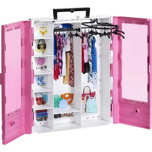 Barbie doll hot sale clothes cupboard