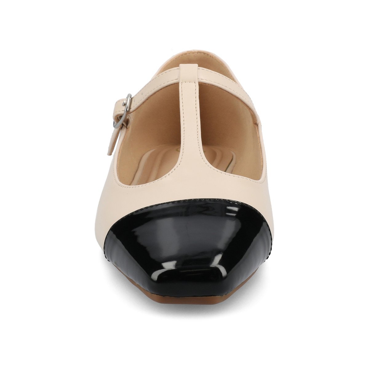Женские платья Journee Collection Journee Women's Theah Medium and Wide Width Dress Flats, Bone 9 — фото 6