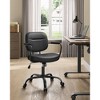 Office Computer Chair PU Surface Easy Clean Height Adjustable Comfortable Backrest and Curved Seat - 2 of 4