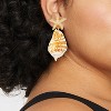 Starfish Shell Drop Earrings - A New Day™ Gold - 2 of 3