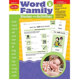 Word Family Stories and Activities, Kindergarten - Grade 2 (Level B), Teacher Resource - (Word Family: Stories & Activities) (Paperback) - 1 of 1