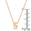 Slickblue Stylish Custom Initial Necklace for Women, 18" Link Chain+2" Ext., Rose Gold/Gold/Silver Options, b-z Options - 2 of 3