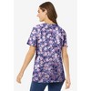 Woman Within Plus Size Perfect Printed Short-Sleeve Scoopneck Tee - 3 of 4