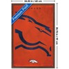 Trends International NFL Denver Broncos - Logo 25 Framed Wall Poster Prints - 3 of 4