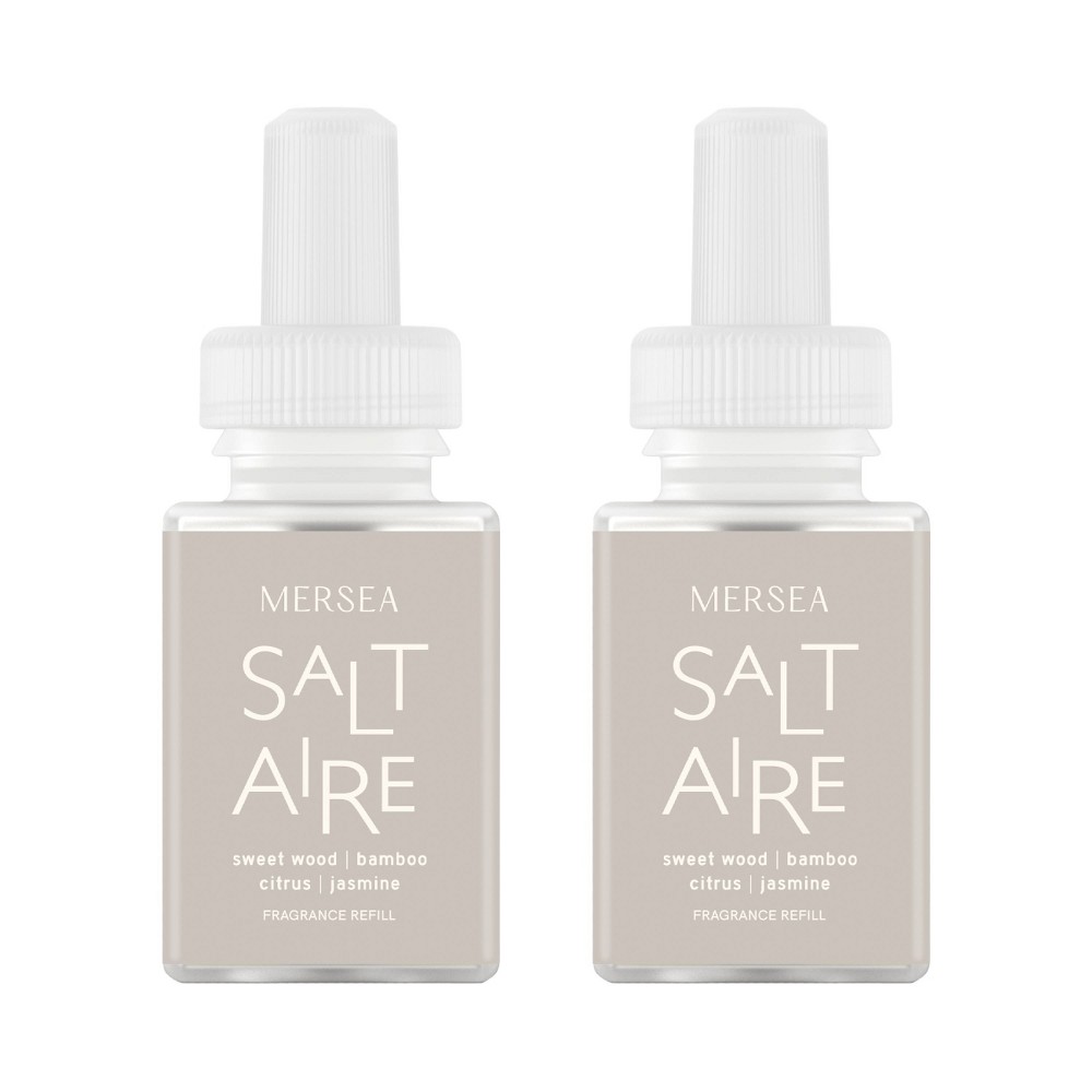 Pura Mersea 2pk Saltaire Smart Vial Fragrance Refills: Jasmine & Citrus Scented Essential Oil Duo for Aromatherapy -  91287412