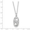 Black Bow Jewelry Rhodium Plated Sterling Silver & CZ Best Friends Forever Necklace - 2 of 4