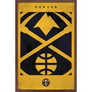 Trends International NBA Denver Nuggets - Logo 25 Framed Wall Poster Prints - 1 of 4