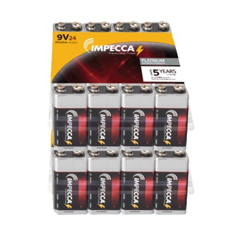 4 Pack 9 Volt Alkaline Batteries