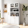JUJABU White Kitchen Pantry Cabinet with 4 Doors - 4 of 4